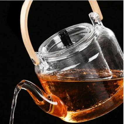Glass "clear" Kettle w/ 2 Infusers (1.2L)