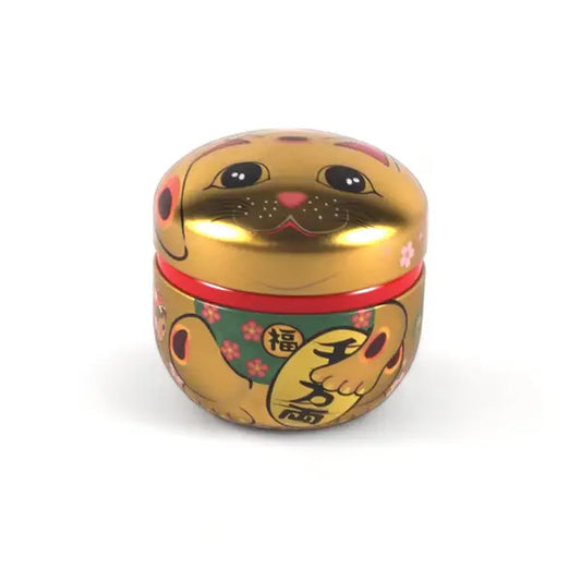 Tea Leaves Container 3.5 FL Oz Lucky Cat