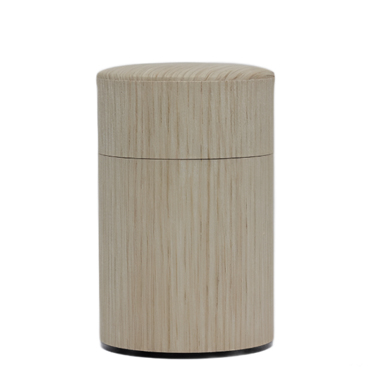 50g Oak Wood Wrapped Canister