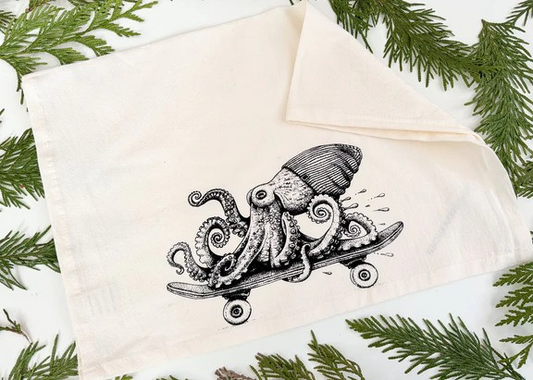 "Halloween Bats" Tea Towel