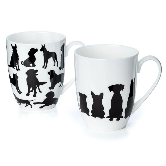 McIntosh - Dog Silhouette (Mug Pair)