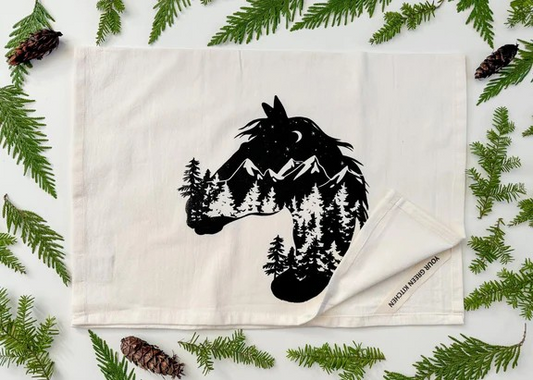 "Scenic Horse" Tea Towel