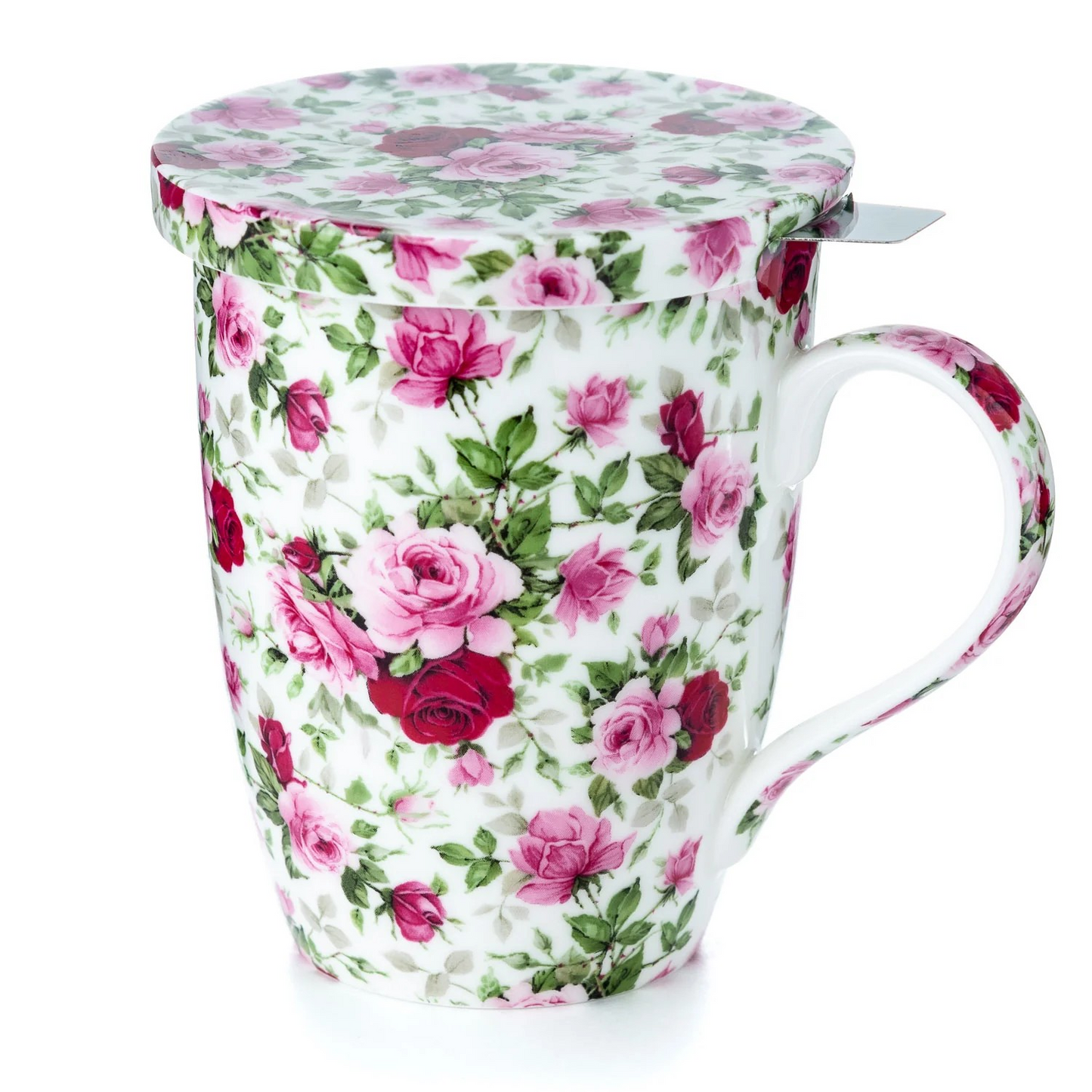McIntosh - 'Pink Roses' (Tea Mug w/ Infuser)