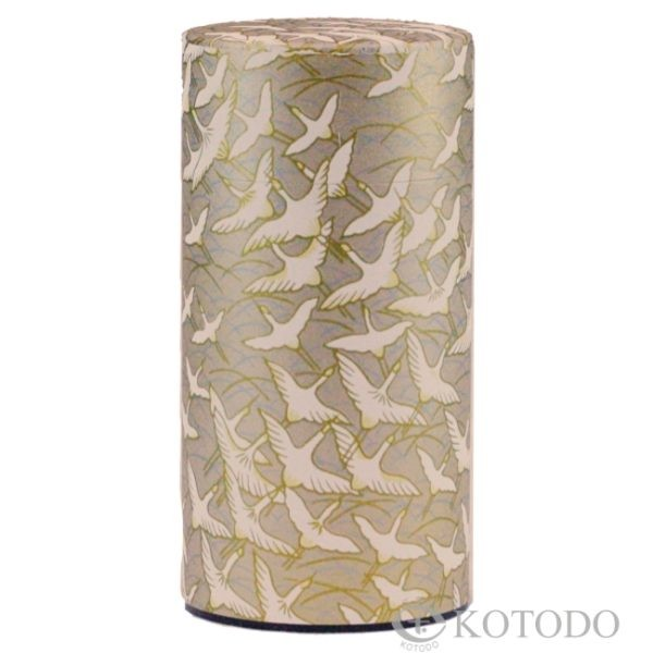50g Gold Cranes, Washi Paper Canister