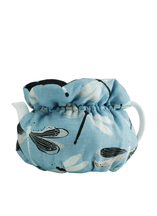 "Turquoise Dragonfly" Scrunchy Tea Cozy