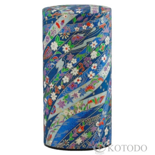 50g Floral Ribbons, Washi Paper Canister