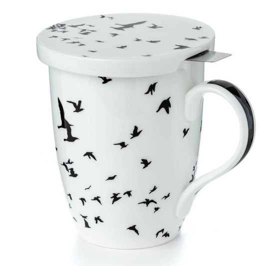 McIntosh - 'Bird Silhouettes' (Tea Mug w/ Infuser)