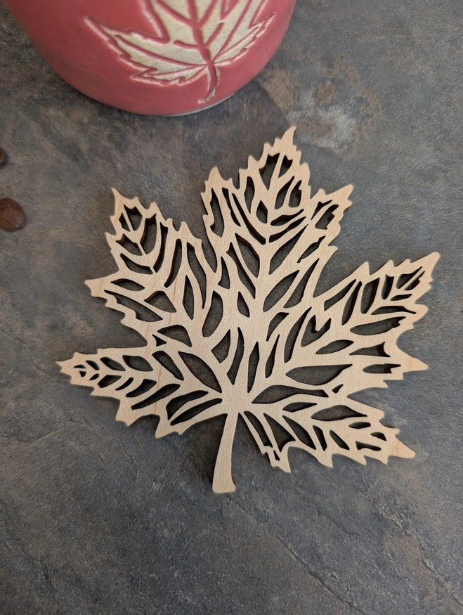 Maple Leaf Coasters (3 wood types)