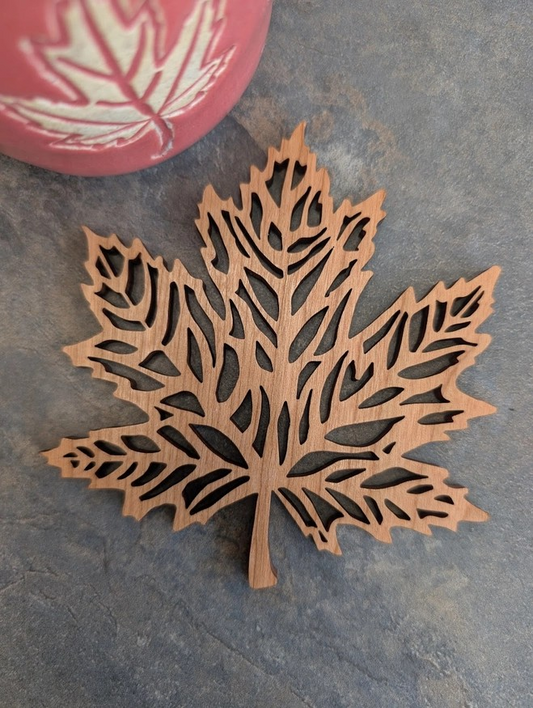 Maple Leaf Coasters (3 wood types)