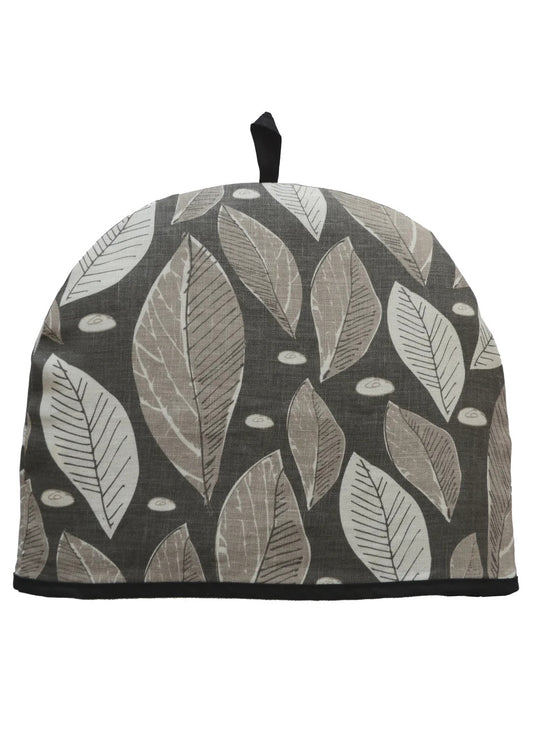 "Taupe Leaf" Teapot Cover Cozy