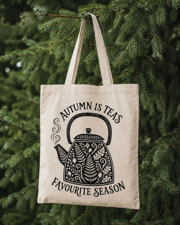 "Autumn Tea" Tote Bag