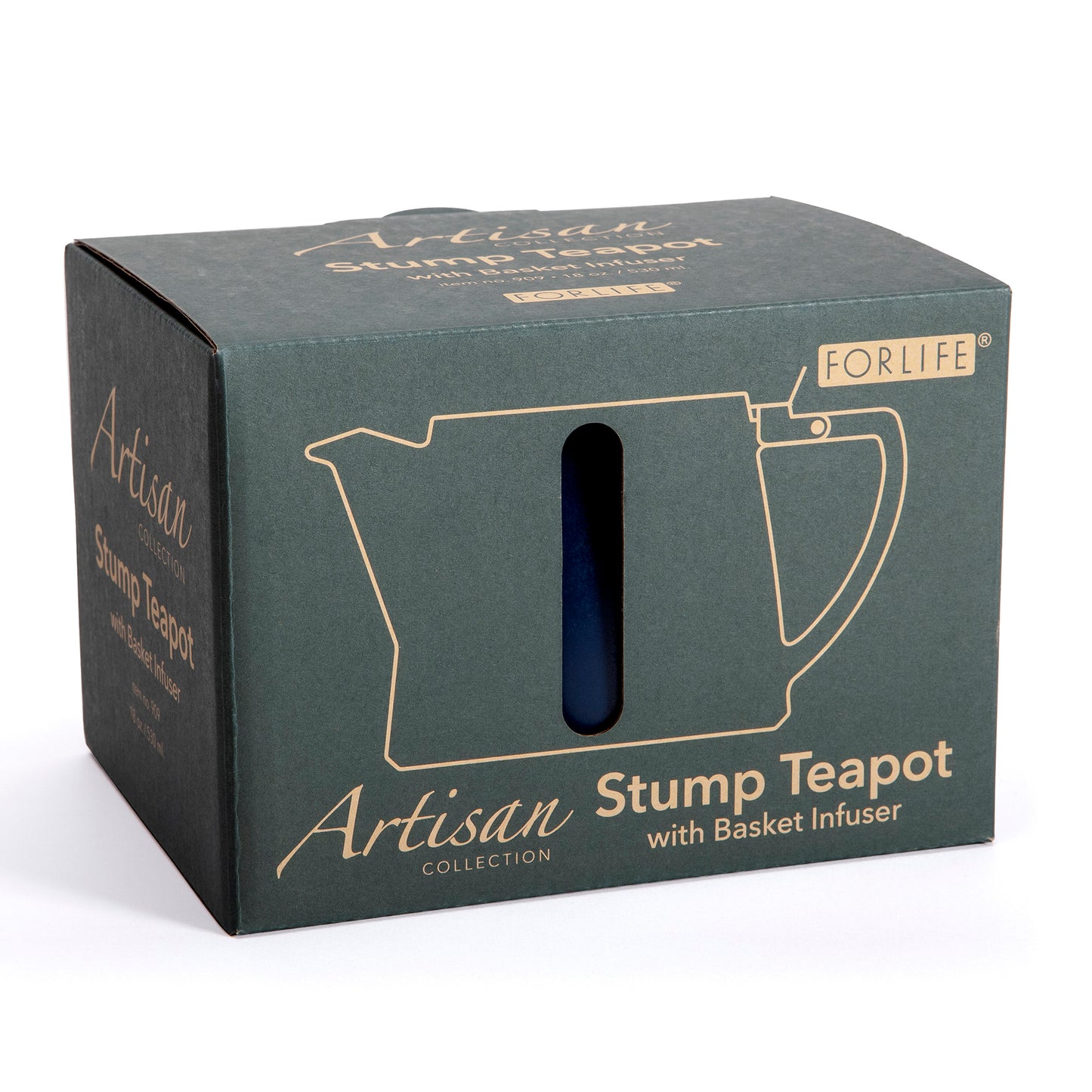 FORLIFE Artisan Olive Stump Teapot