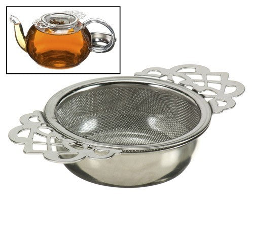 Empress Tea Strainer w/ drip bowl
