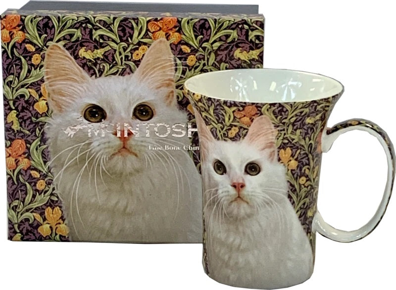 McIntosh - Wnite Cat (Crest Mug)