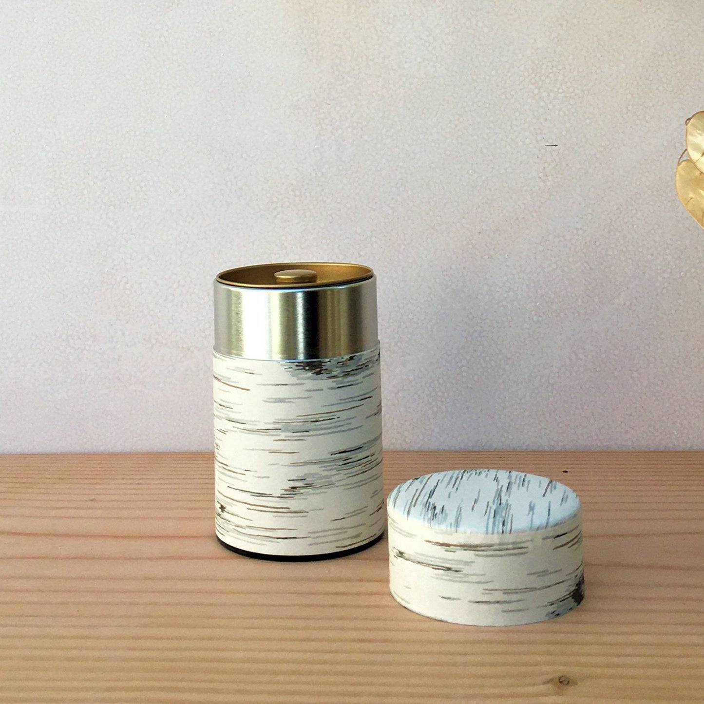 50g Birch, Washi Paper Canister