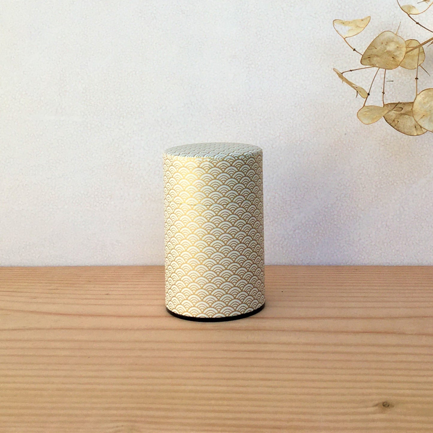 White & Gold, Washi Paper Canister