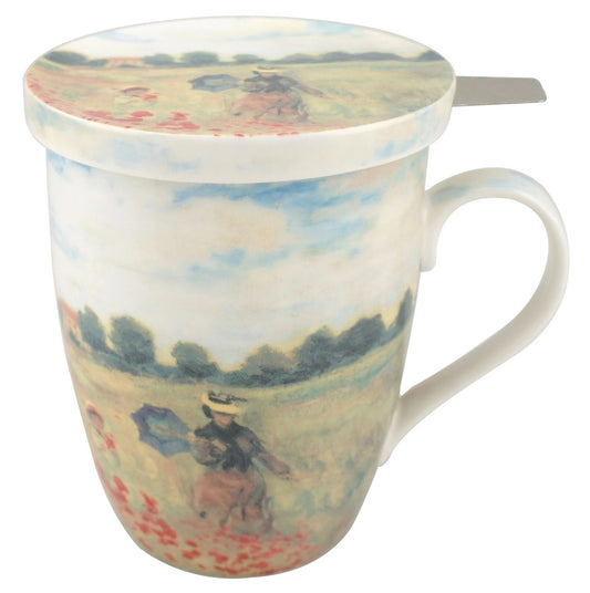 McIntosh - Monet, Poppies (Tea Mug w/ Infuser)
