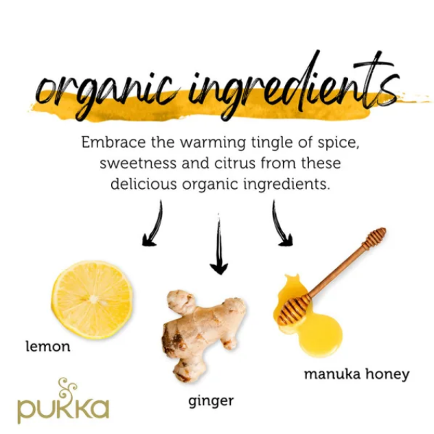 Pukka - Lemon, Ginger & Manuka Honey - Organic