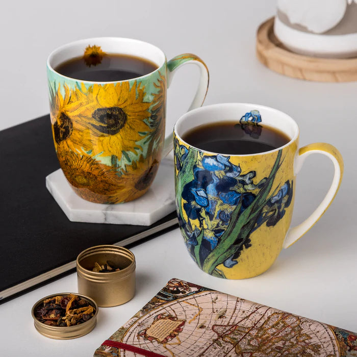 McIntosh - Van Gogh, flores (par de tazas)