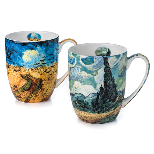 McIntosh - Van Gogh, Wheatfields (Mug Pair)